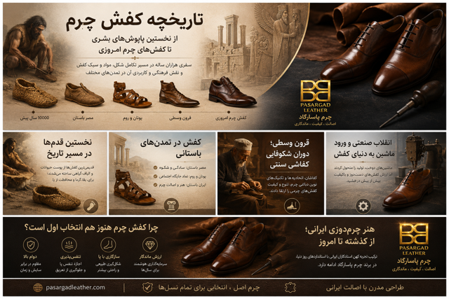تاریخچه کفش چرم