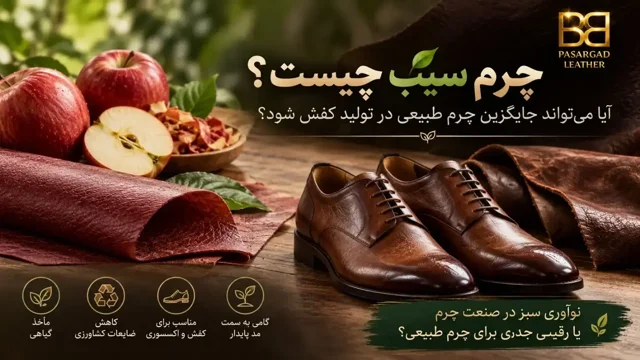 چرم سیب چیست؟ آیا میتواند جایگزین چرم طبیعی در تولید کفش شود؟