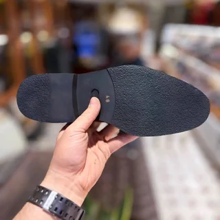 زیره کفش مردانه چرمی سرپنجه Cap Toe | چرم ایتالیایی دست‌رنگ | بسیار سبک و راحت