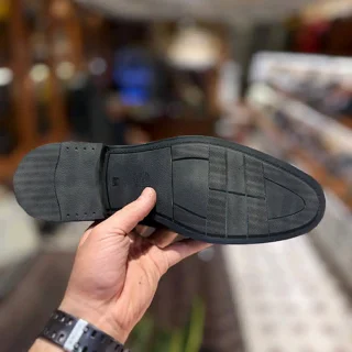 کفش اداری مردانه چرم طبیعی با آستر چرم شبرو