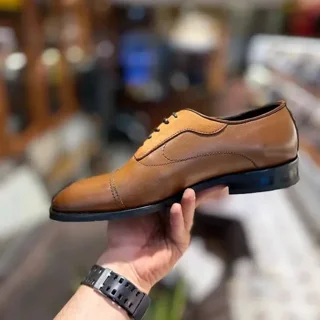 کفش مردانه چرم گاوی با طراحی سرپنجه